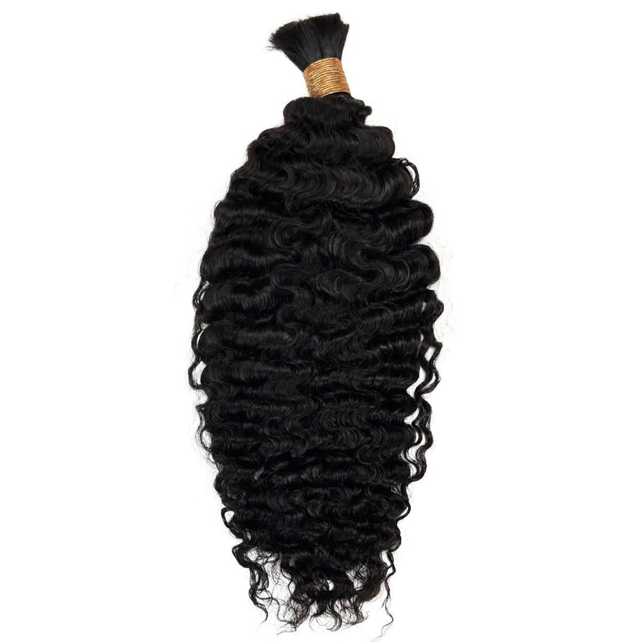 Burmese Curly Bulk Human Hair Extensions