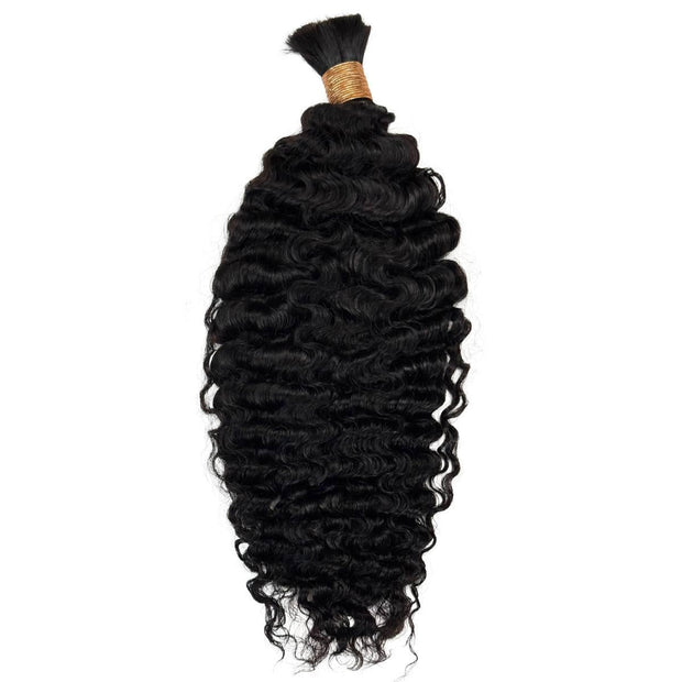 Burmese Curly Bulk Human Hair Extensions