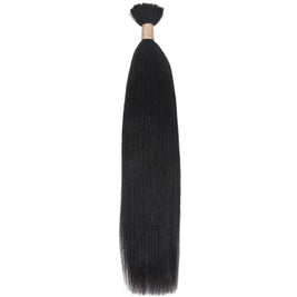 Yaki Straight Bulk Human Hair Extensions