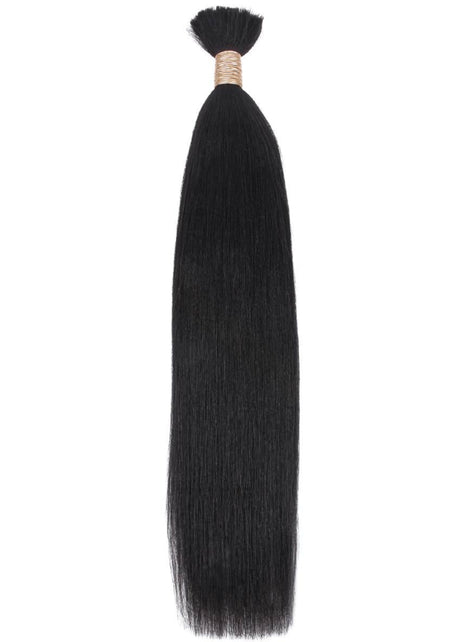 Yaki Straight Bulk Human Hair Extensions