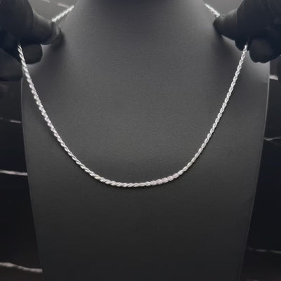 2.5MM Rope Chain – Sterling Silver