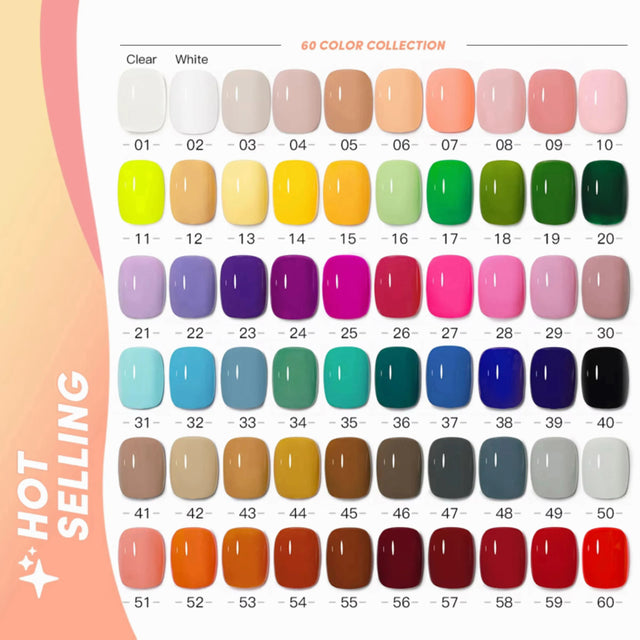 LUNYX 60-Color UV/LED Gel Nail Polish Collection