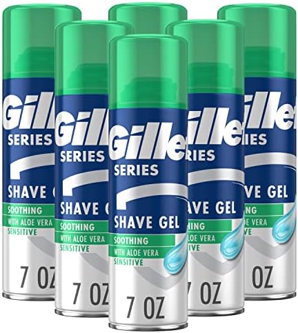 Z Gillette Shave Gel with Aloe Vera – 7 oz | Soothing & Hydrating Shaving Gel for Men