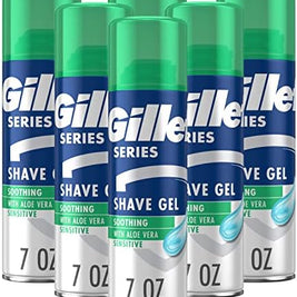 Z Gillette Shave Gel with Aloe Vera – 7 oz | Soothing & Hydrating Shaving Gel for Men