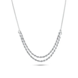 Curb Strand Rope Necklace – Sterling Silver