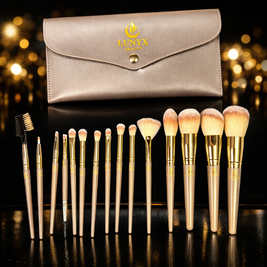 LUNYX Beauty™ Luxury Makeup Brush Set with Travel Pouch