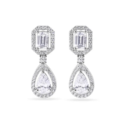 Pear Cut Tennis Jewelry Set – Premium CZ – Sterling Silver