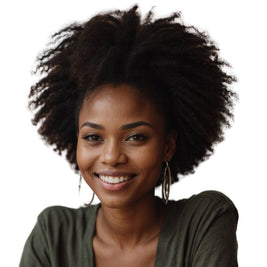 Afro Kinky 4x4 Transparent Closure Wig