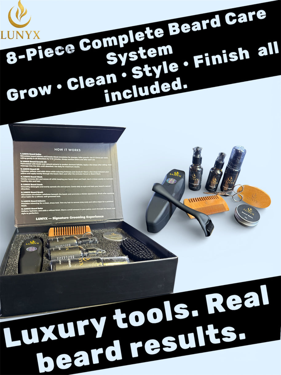 LUNYX Signature 8-Piece Beard Grooming Kit