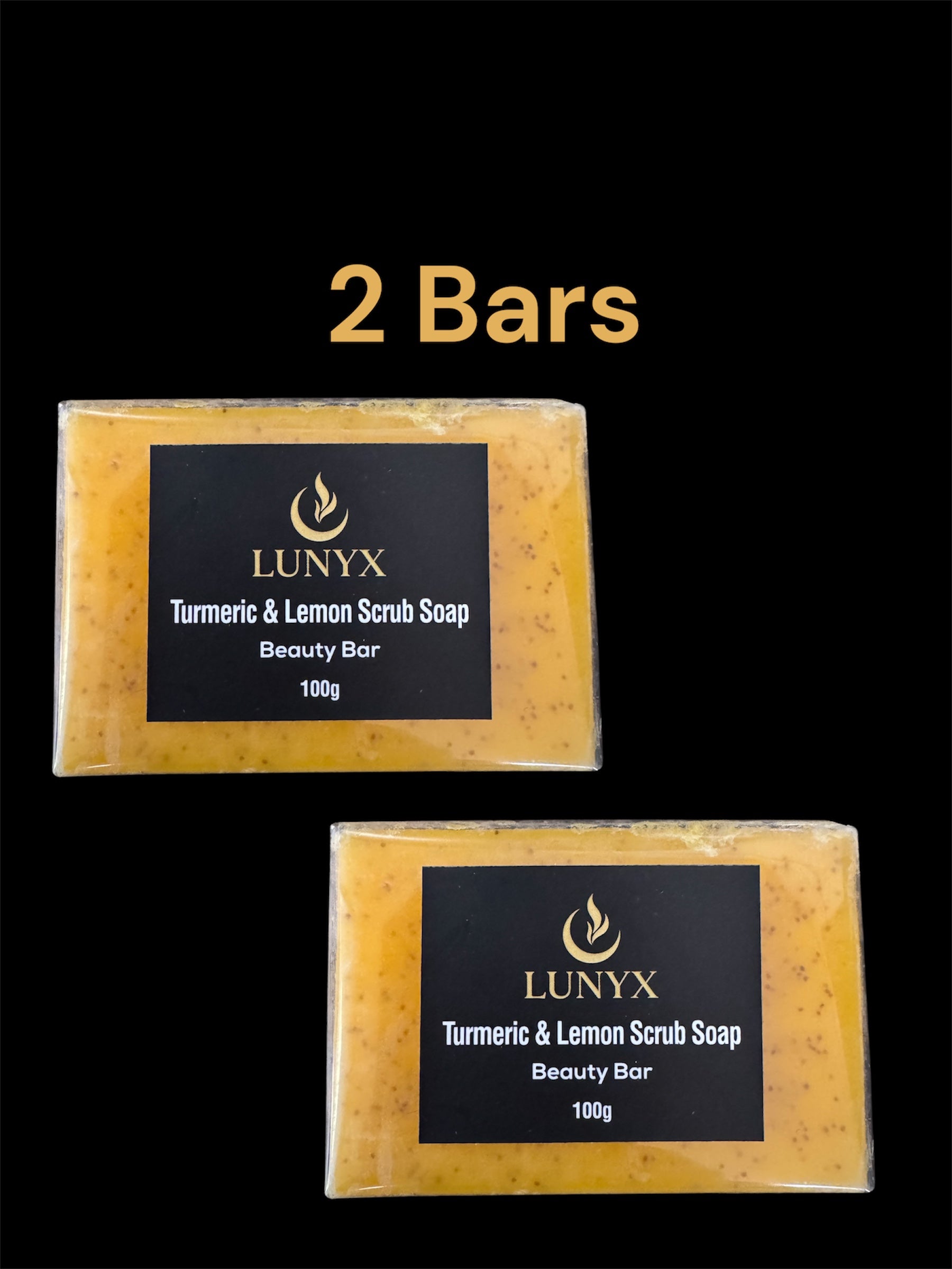 LUNYX Turmeric & Lemon Scrub Soap Beauty Bar 100g – Brightening & Exfoliating