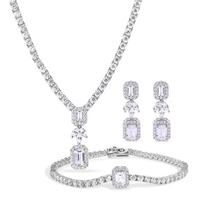 Prestige Baguette Set – Premium CZ – Sterling Silver