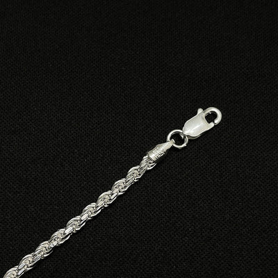 2.5MM Rope Chain – Sterling Silver