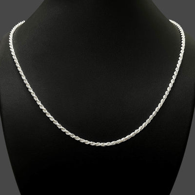 2.5MM Rope Chain – Sterling Silver