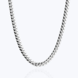 4MM Miami Cuban Link Chain – Sterling Silver