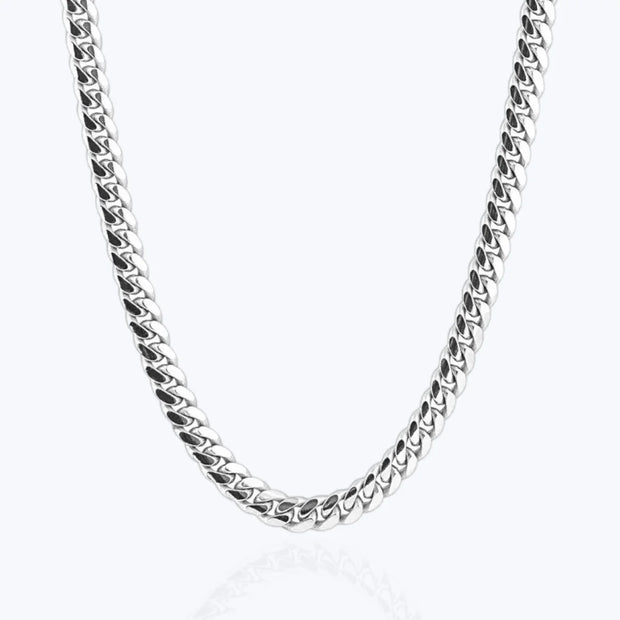 4MM Miami Cuban Link Chain – Sterling Silver