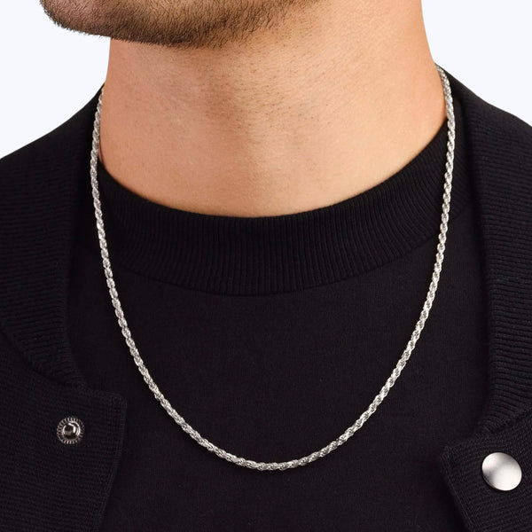 2.5MM Rope Chain – Sterling Silver
