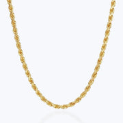2MM Rope Chain – 14K Gold Over 925