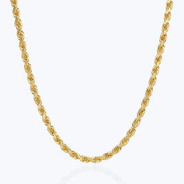 2MM Rope Chain – 14K Gold Over 925
