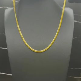 4MM Miami Cuban Link Chain – 14K Gold Over 925