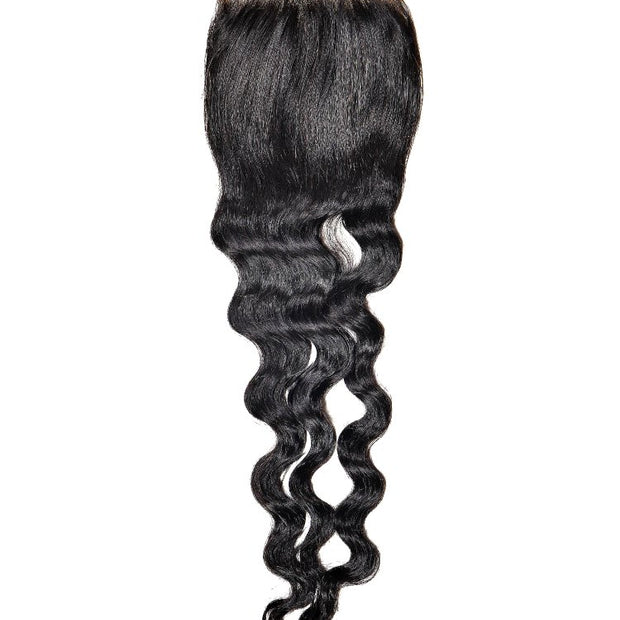 Brazilian Loose Wave 4x4 Transparent Closure