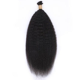 Kinky Straight Bulk Human Hair Extensions