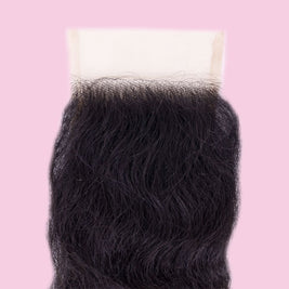 Raw Indian Curly 4x4 Transparent Closure
