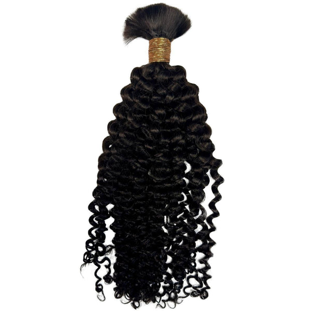 Kinky Curly Bulk Human Hair Extensions