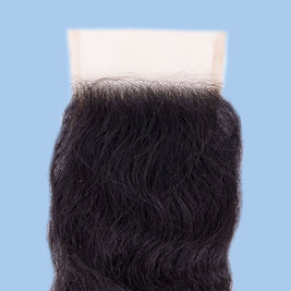 Raw Indian Curly 4x4 Transparent Closure